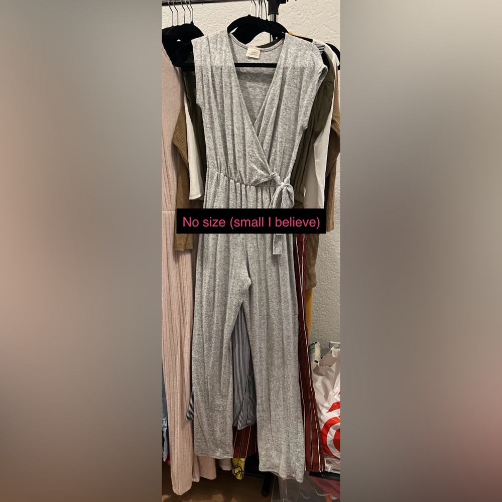 SOFT stretchy Gray Romper Jumper Ladies Small